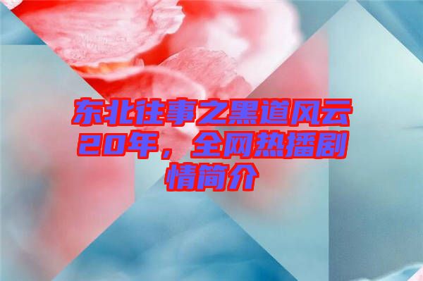 東北往事之黑道風云20年，全網(wǎng)熱播劇情簡介