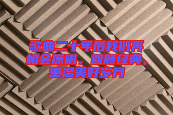 歌曲二十年后我們再相會原唱，回顧經(jīng)典，重溫美好歲月