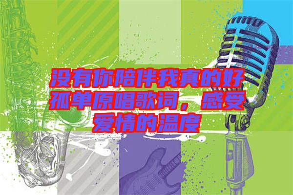沒(méi)有你陪伴我真的好孤單原唱歌詞，感受愛(ài)情的溫度