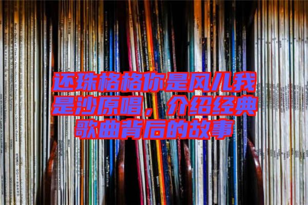 還珠格格你是風(fēng)兒我是沙原唱，介紹經(jīng)典歌曲背后的故事