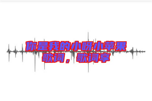 你是我的小呀小蘋果歌詞，歌詞享