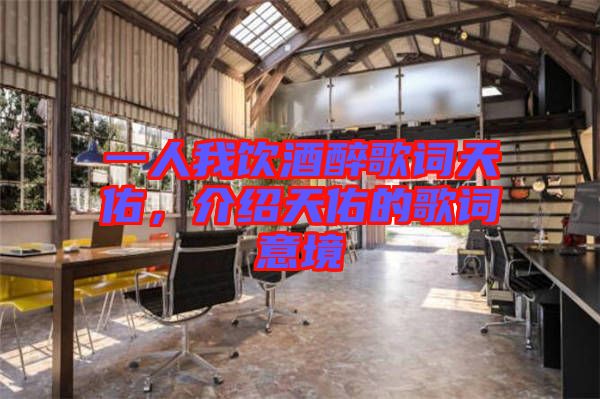 一人我飲酒醉歌詞天佑，介紹天佑的歌詞意境