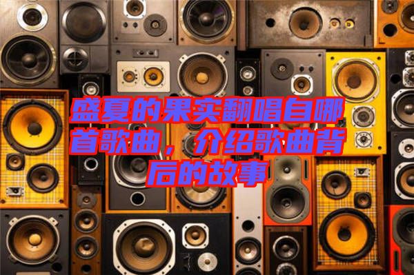盛夏的果實翻唱自哪首歌曲，介紹歌曲背后的故事