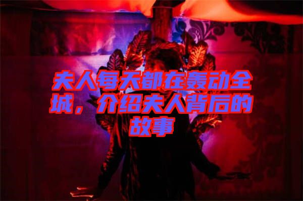 夫人每天都在轟動全城，介紹夫人背后的故事