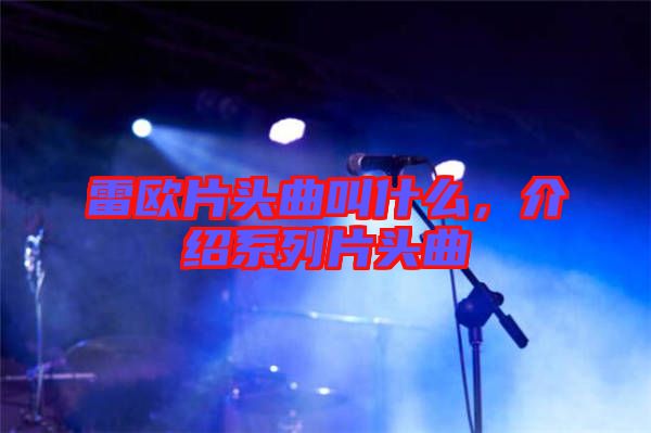 雷歐片頭曲叫什么，介紹系列片頭曲