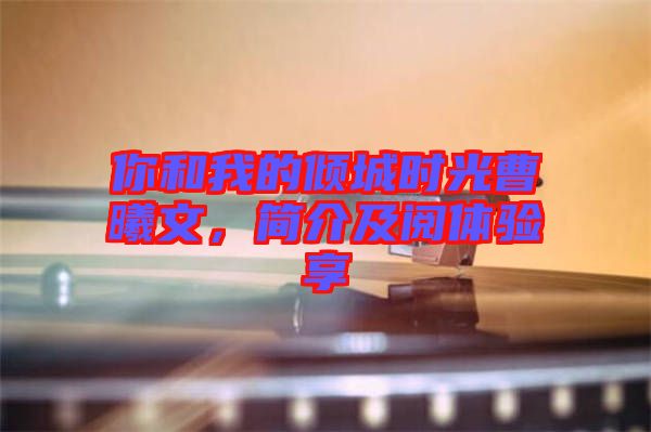 你和我的傾城時(shí)光曹曦文，簡介及閱體驗(yàn)享