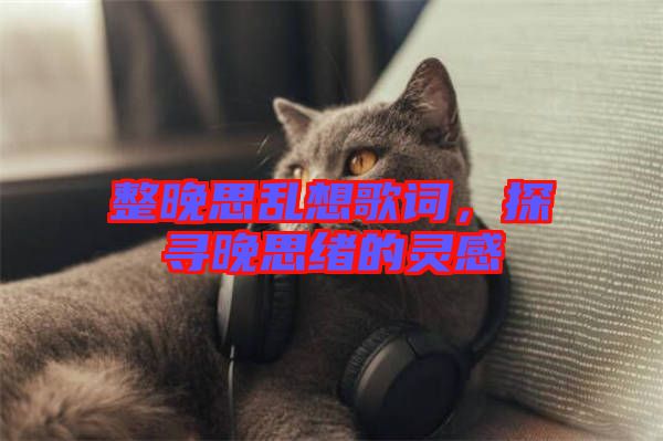 整晚思亂想歌詞，探尋晚思緒的靈感