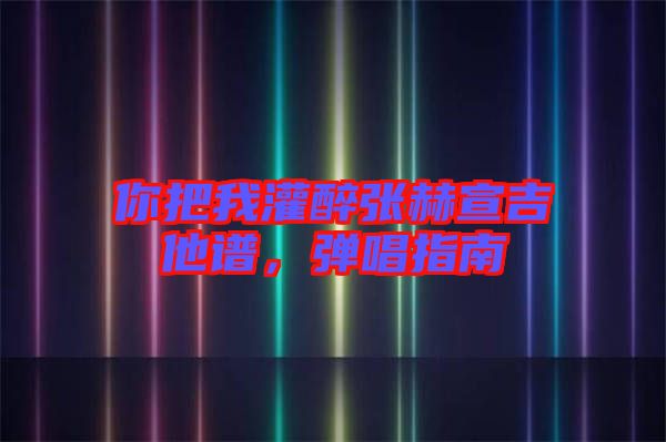 你把我灌醉張赫宣吉他譜，彈唱指南