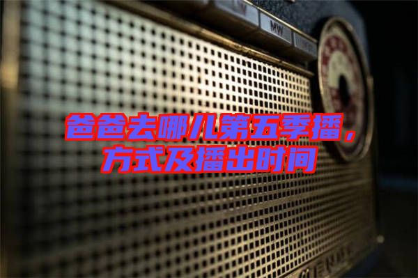 爸爸去哪兒第五季播，方式及播出時(shí)間
