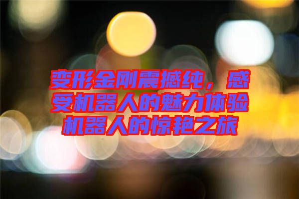 變形金剛震撼純，感受機(jī)器人的魅力體驗(yàn)機(jī)器人的驚艷之旅