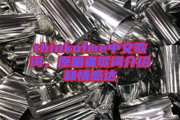 thinkofme中文歌詞，原唱者歌詞介紹和情感達(dá)