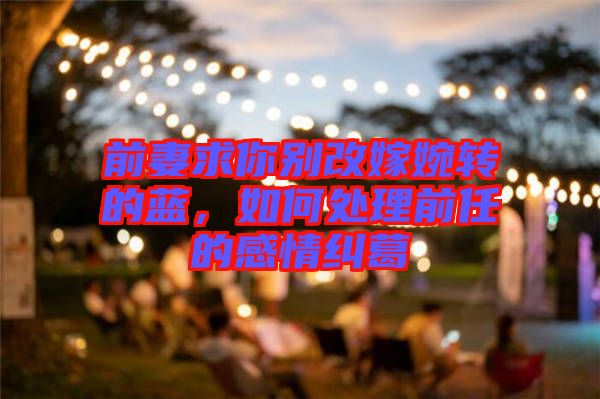 前妻求你別改嫁婉轉(zhuǎn)的藍(lán)，如何處理前任的感情糾葛