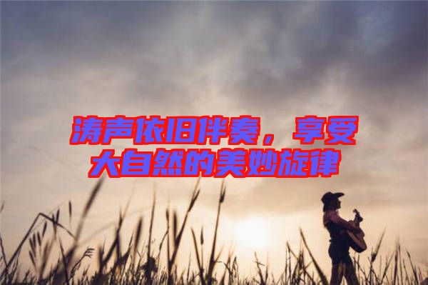 濤聲依舊伴奏，享受大自然的美妙旋律