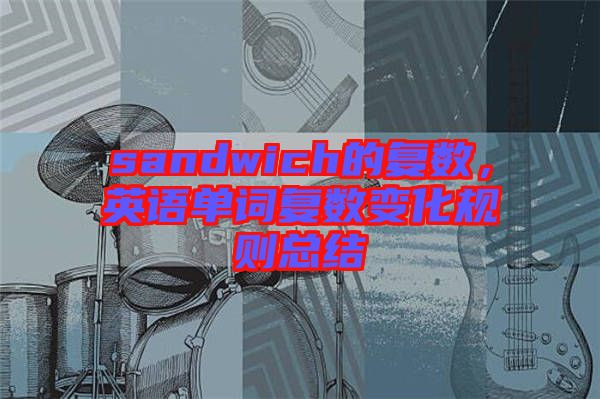 sandwich的復(fù)數(shù)，英語單詞復(fù)數(shù)變化規(guī)則總結(jié)