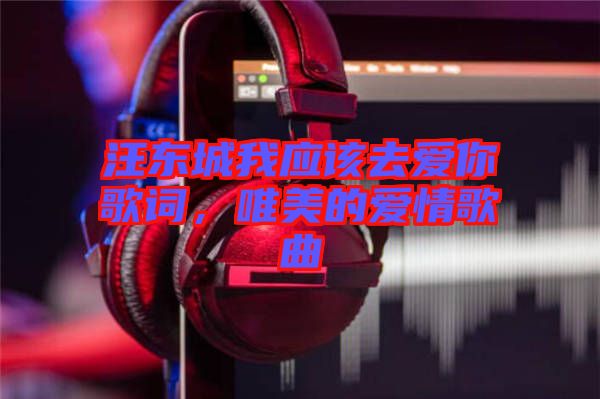 汪東城我應(yīng)該去愛你歌詞，唯美的愛情歌曲