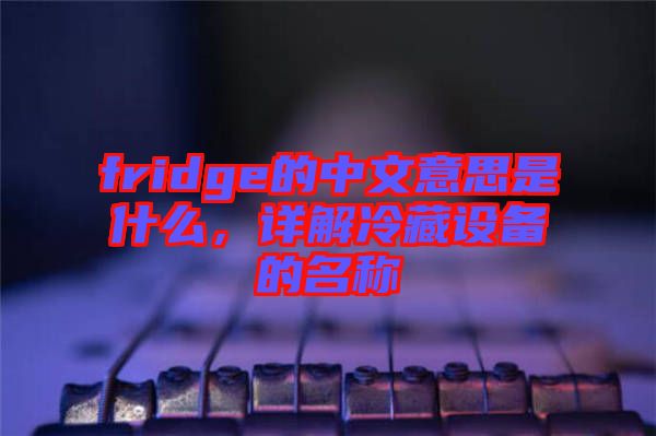 fridge的中文意思是什么，詳解冷藏設(shè)備的名稱