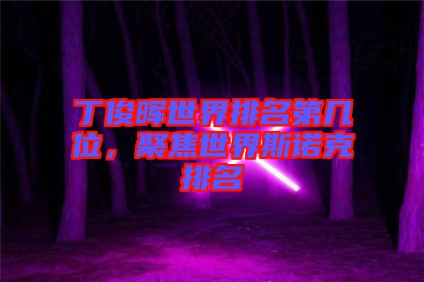 丁俊暉世界排名第幾位，聚焦世界斯諾克排名