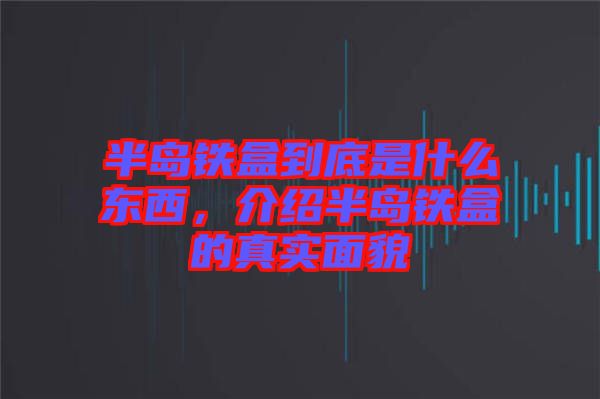 半島鐵盒到底是什么東西，介紹半島鐵盒的真實面貌