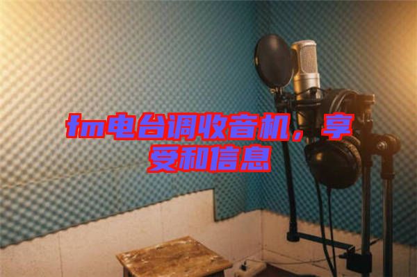 fm電臺調(diào)收音機，享受和信息